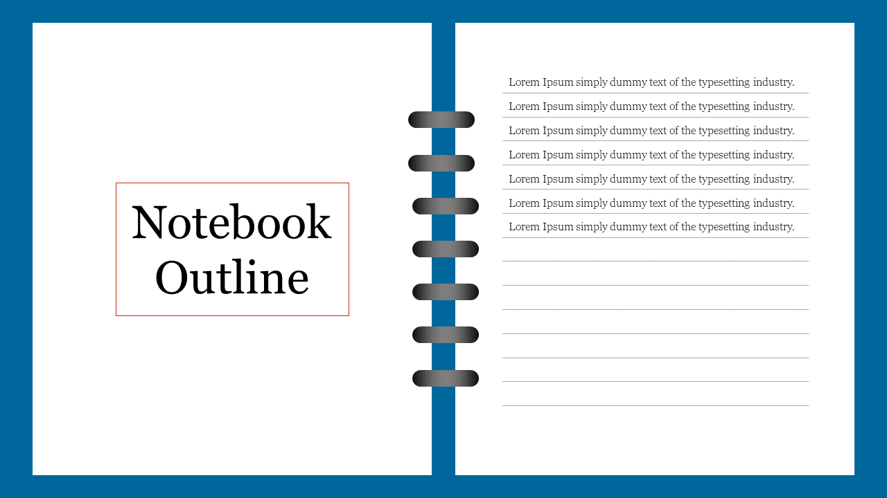 Notebook Outline